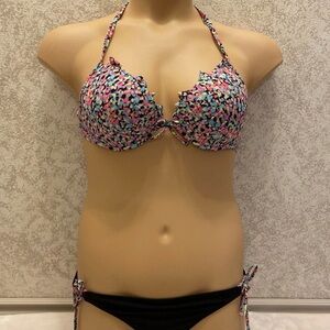 Victoria's Secret Multicolor Confetti Print Bikini